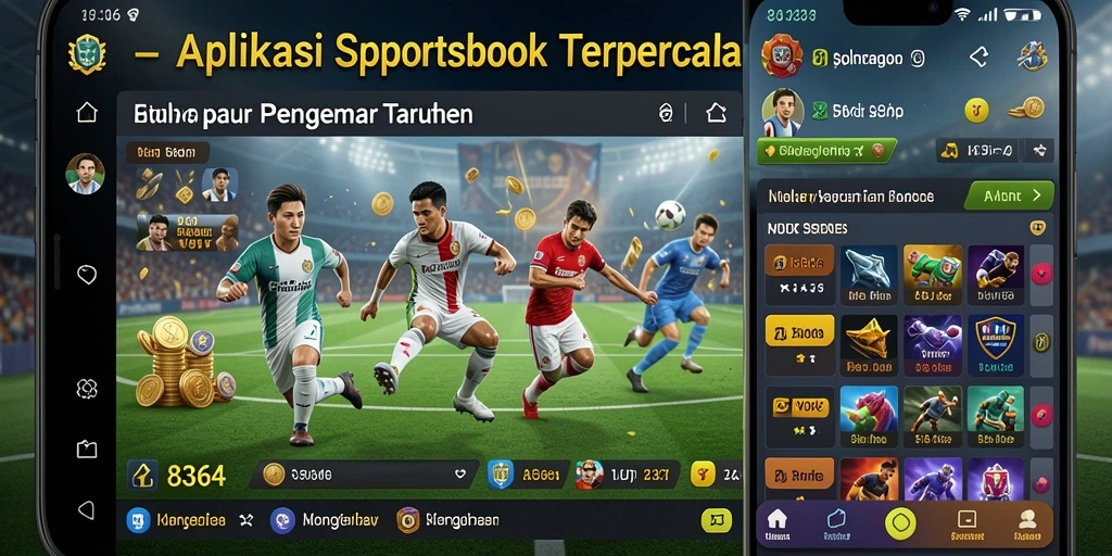 Tampilan utama aplikasi 8364 dengan berbagai opsi taruhan.