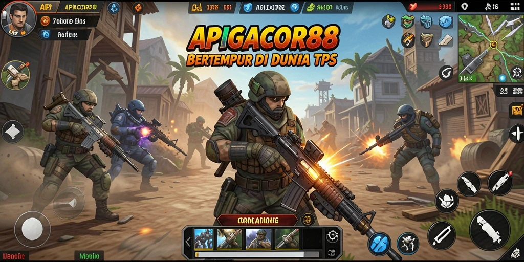 Tampilan gameplay seru dari APIGACOR88 di medan pertempuran.