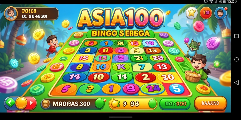 Tampilan gameplay Bingo yang menarik dan interaktif.