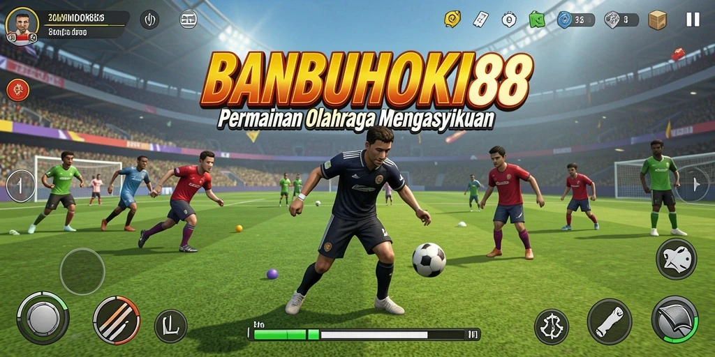 Tampilan permainan olahraga yang seru dan dinamis di BANBUHOKI88.