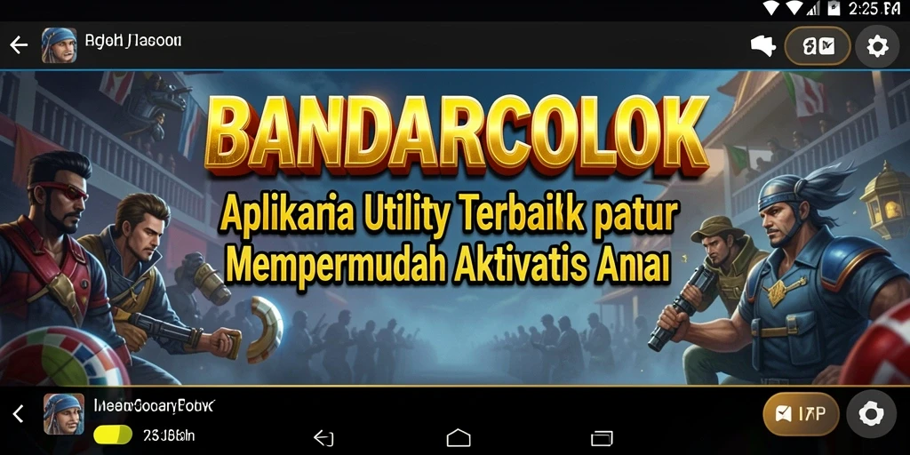 Tampilan antarmuka utama BANDARCOLOK yang modern dan intuitif.