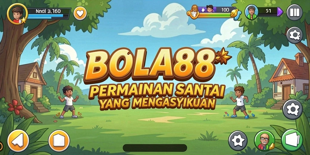 Tampilan gameplay BOLA88 yang mengasyikkan dan penuh warna.