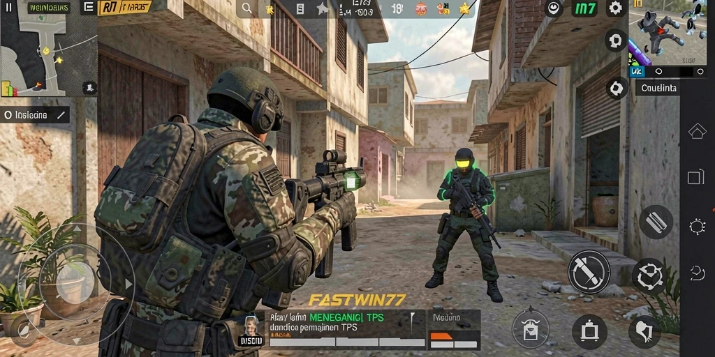 Gameplay FASTWIN77 yang intens dan seru dalam aksi TPS.