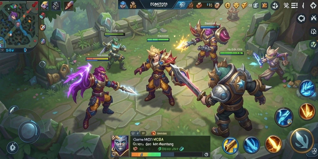 Tampilan gameplay FOMOTOTO yang penuh aksi dan strategi.