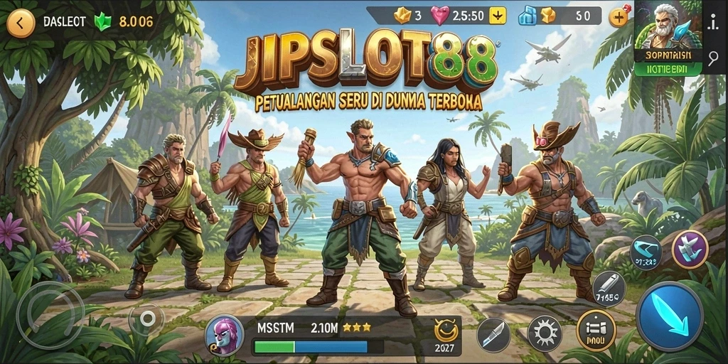 Tangkapan layar JPSLOT88 menampilkan petualangan di dunia terbuka.