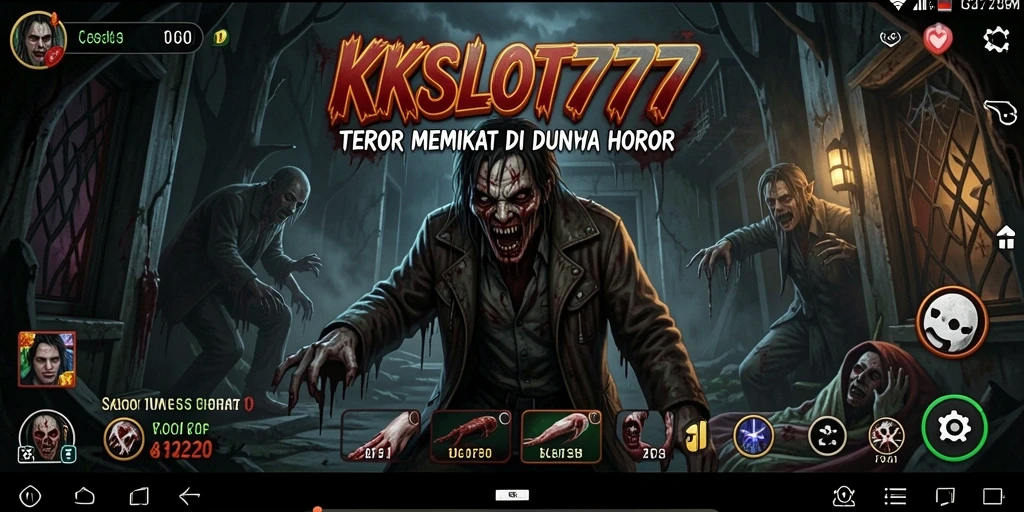 Tangkapan layar menampilkan gameplay horor yang mencekam di KKSLOT777.