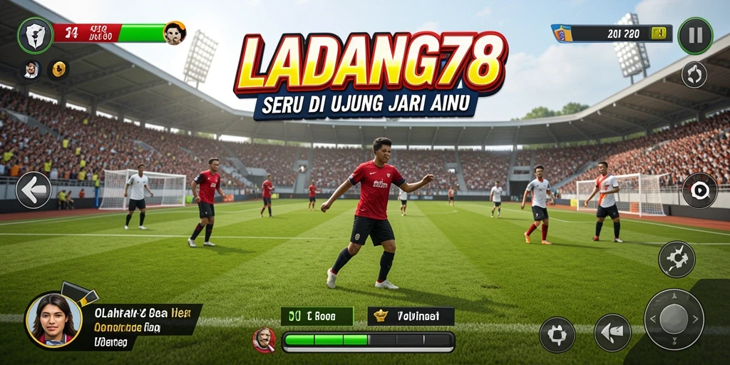 Tampilan gameplay seru <strong>LADANG78</strong> dengan aksi olahraga yang mendebarkan.