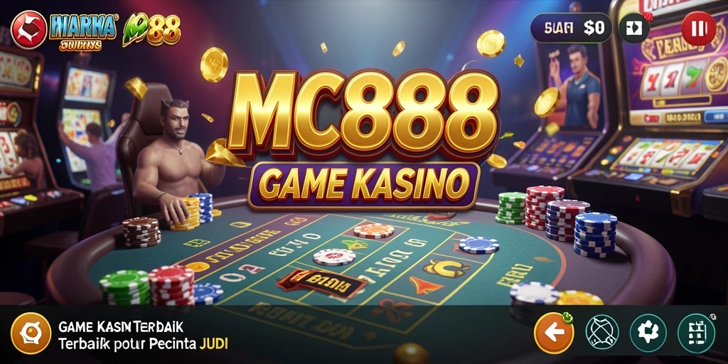 Screenshot gameplay MC888 menampilkan suasana Kasino yang menegangkan dan seru.