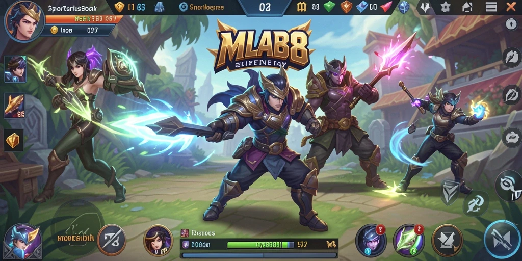 Tampilan menarik dari gameplay taruhan di MLBB8.