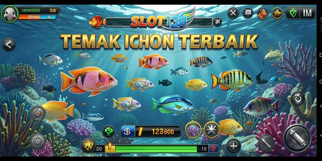 Screenshot gameplay SLOT138 menampilkan suasana Tembak Ikan yang seru.
