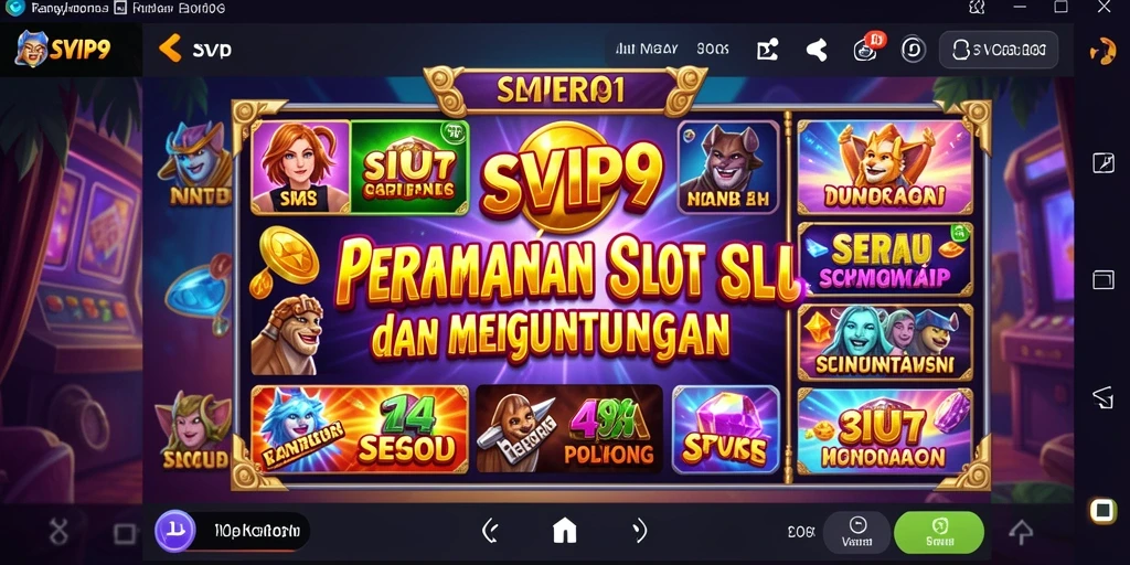 Tampilan gameplay Slot SVIP9 yang menarik dan penuh warna.