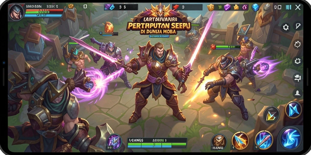Screenshot menampilkan aksi seru pertempuran tim dalam UANG.