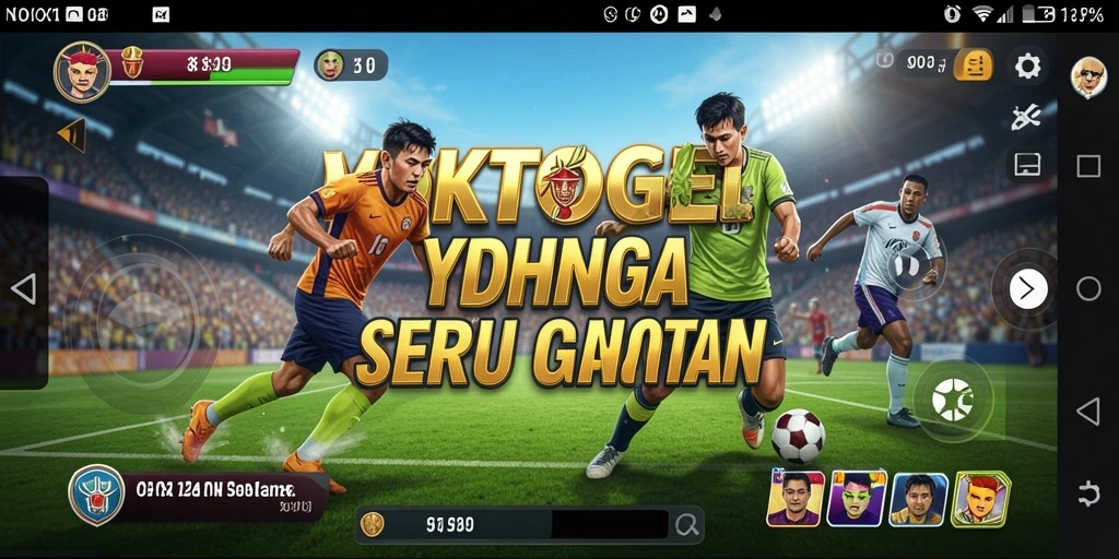 Tampilan gameplay seru dalam YOKTOGEL yang menampilkan aksi olahraga.