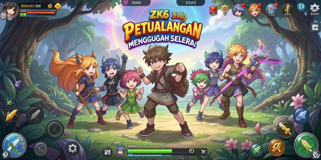 Gameplay ZK6 yang mengasyikkan dalam dunia Anime.